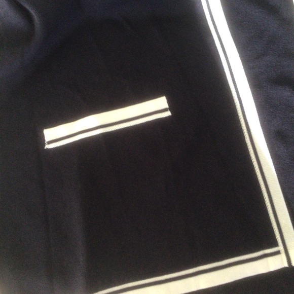 MISOOK NAVY BLUE WHITE TRIM OPEN CARDIGAN MEDIUM - Picture 10 of 11